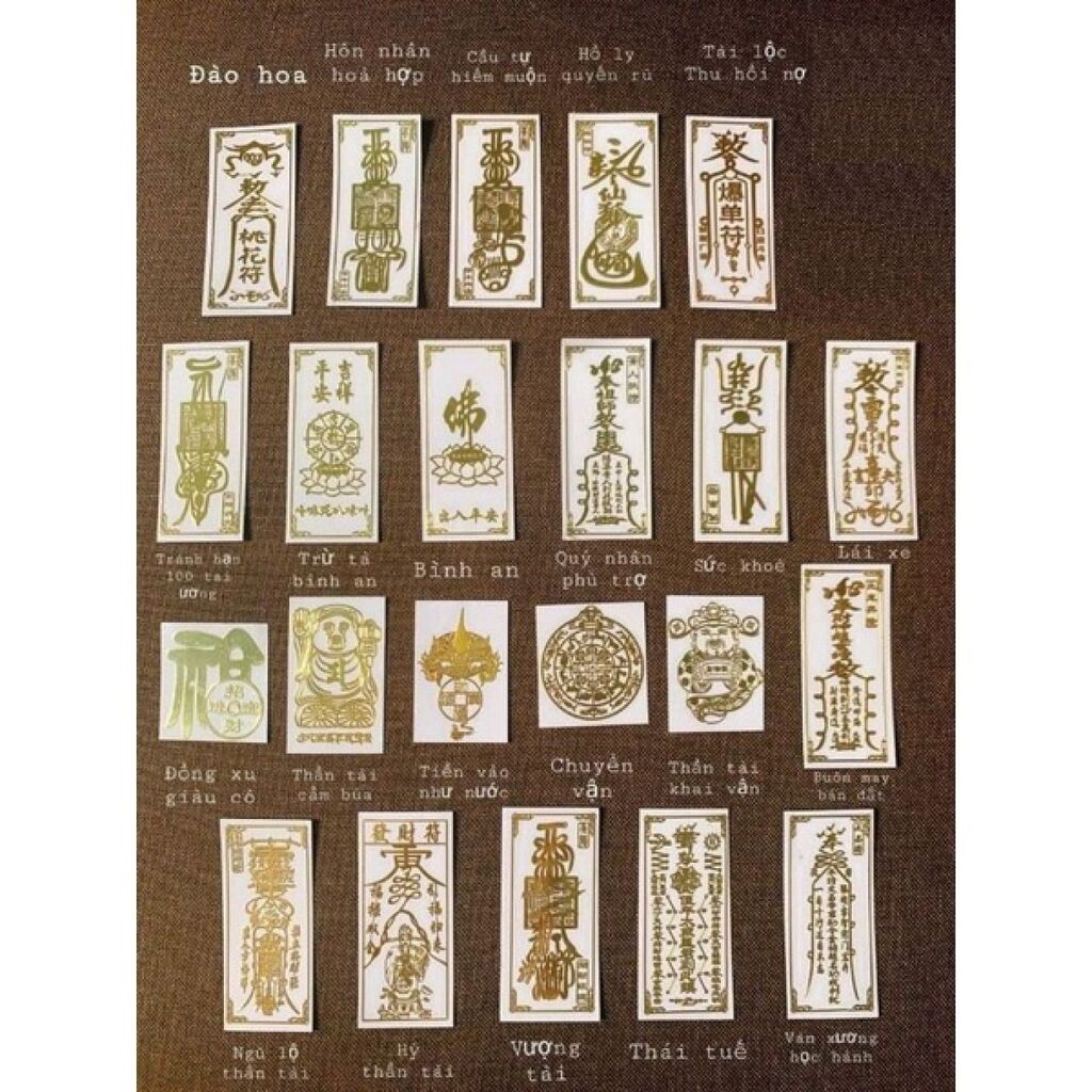 Miếng Dán Linh Phù cho điện thoại- hình Tài Lộc, May Mắn, Phong Thuỷ (Dán Điện Thoại, Đồ Dùng ...) - Ảnh 4