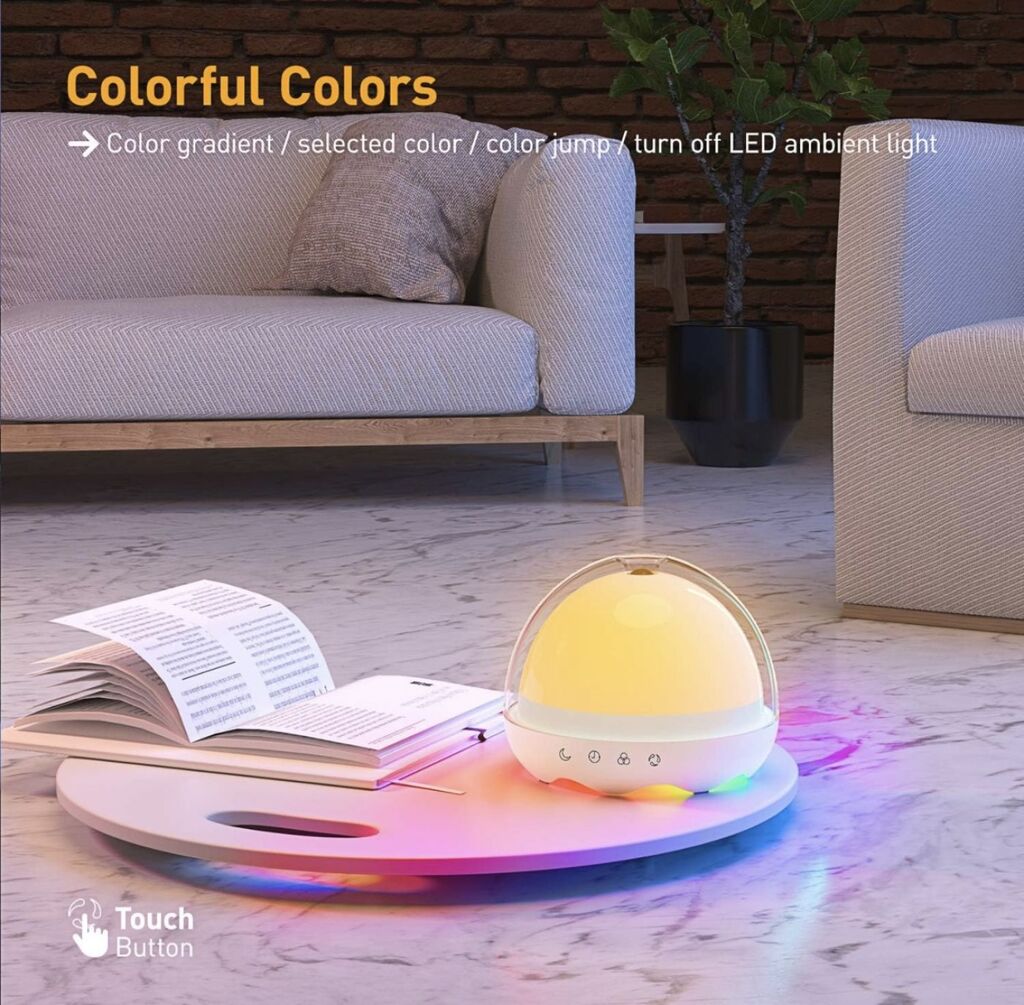 Đèn ngủ thông minh KONKA , điều khiển qua App , đèn RGB , sạc điện thoại - Ảnh 2