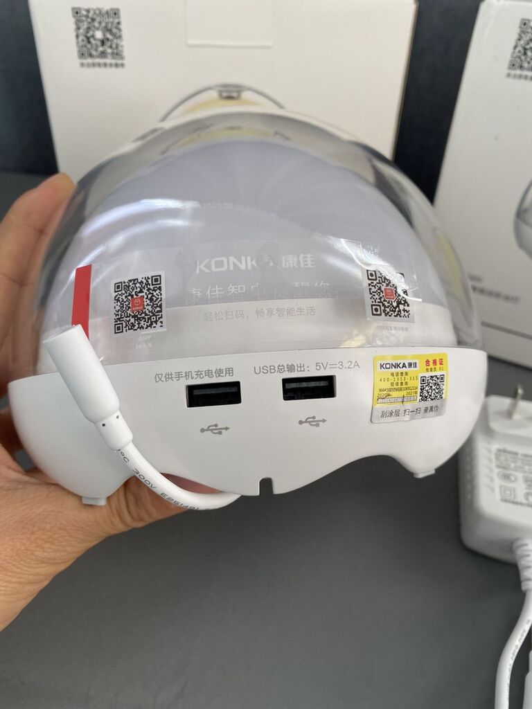 Đèn ngủ thông minh KONKA , điều khiển qua App , đèn RGB , sạc điện thoại - Ảnh 5