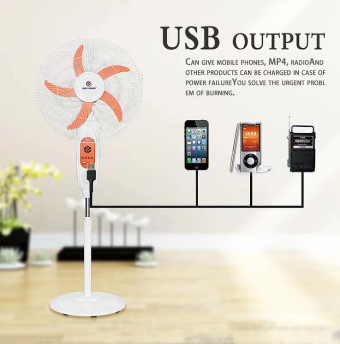 Quạt cây tích điện 18 inch hãng Easy Power EP-3618, quạt cỡ lớn,sạc điện 220v (HỘP XẤU) - Ảnh 3