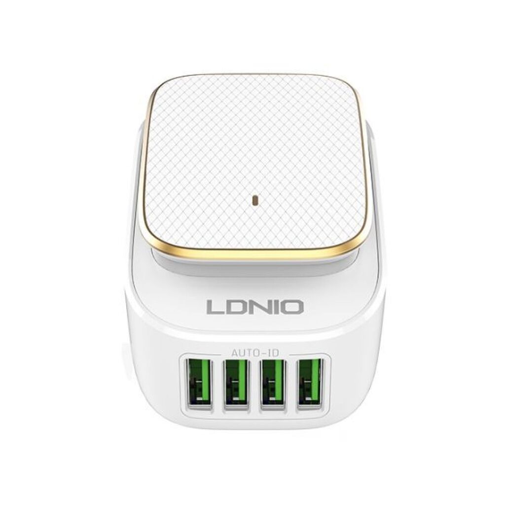 Sạc 4 cổng kiêm đèn ngủ cảm ứng hãng LDNIO A4405 ( Hàng trưng bày , vỏ cũ , ruột mới) - Ảnh 5