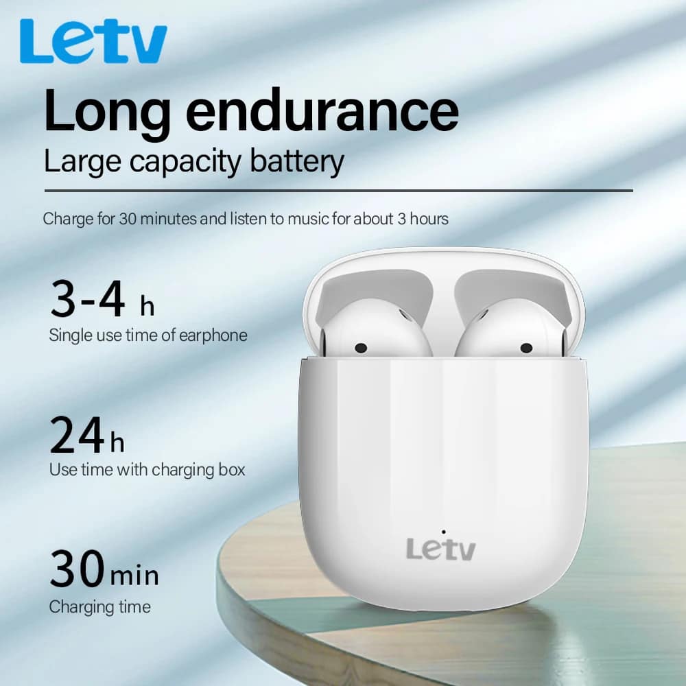 (kiệt pin, tặng kèm pin thay )Tai nghe Bluetooth TWS hãng LeTV L18 , sạc không dây , Bluetooth 5.0
