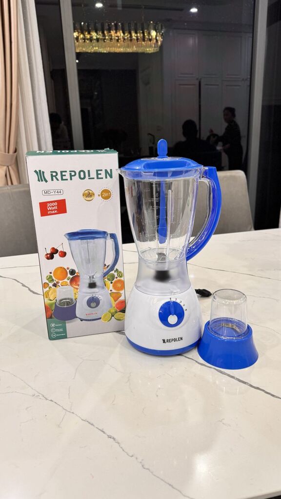 Máy xay sinh tố REPOLEN MD-Y44 công suất max 2000w , dung tích 1.5L , cối nhựa trong