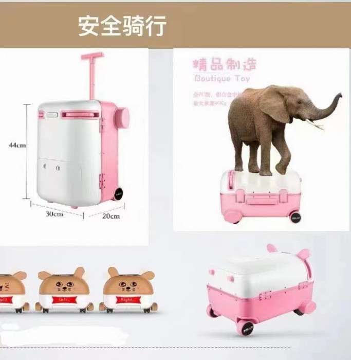 Vali điện trẻ em hãng HUHU-ETC - ngồi lên lái đi như oto điện được - Ảnh 6