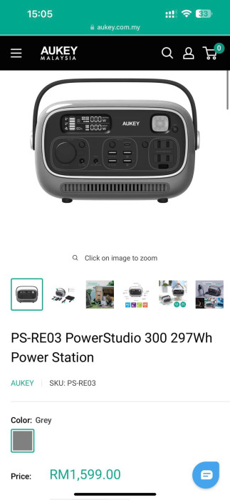 Trạm sạc 82.500mAh hãng Aukey PS-RE03 P ( Đức) Power Studio 300 - Ảnh 3