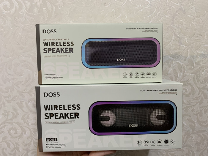 Loa bluetooth DOSS BT-20 chống nước,đèn RGB , 24w - Ảnh 5