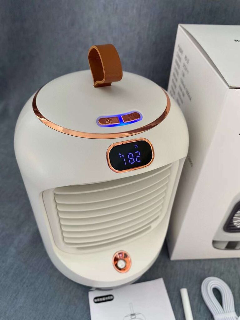 Quạt tích điện để bàn phun sương RD22 , có màn hình , xoay 90 độ, đèn ngủ - Ảnh 5