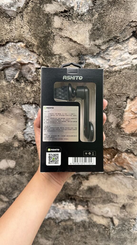 Đế giữ điện thoại trên ô tô ASHITO, hít nam châm , xoay 360 độ ,kẹp cửa gió - Ảnh 3