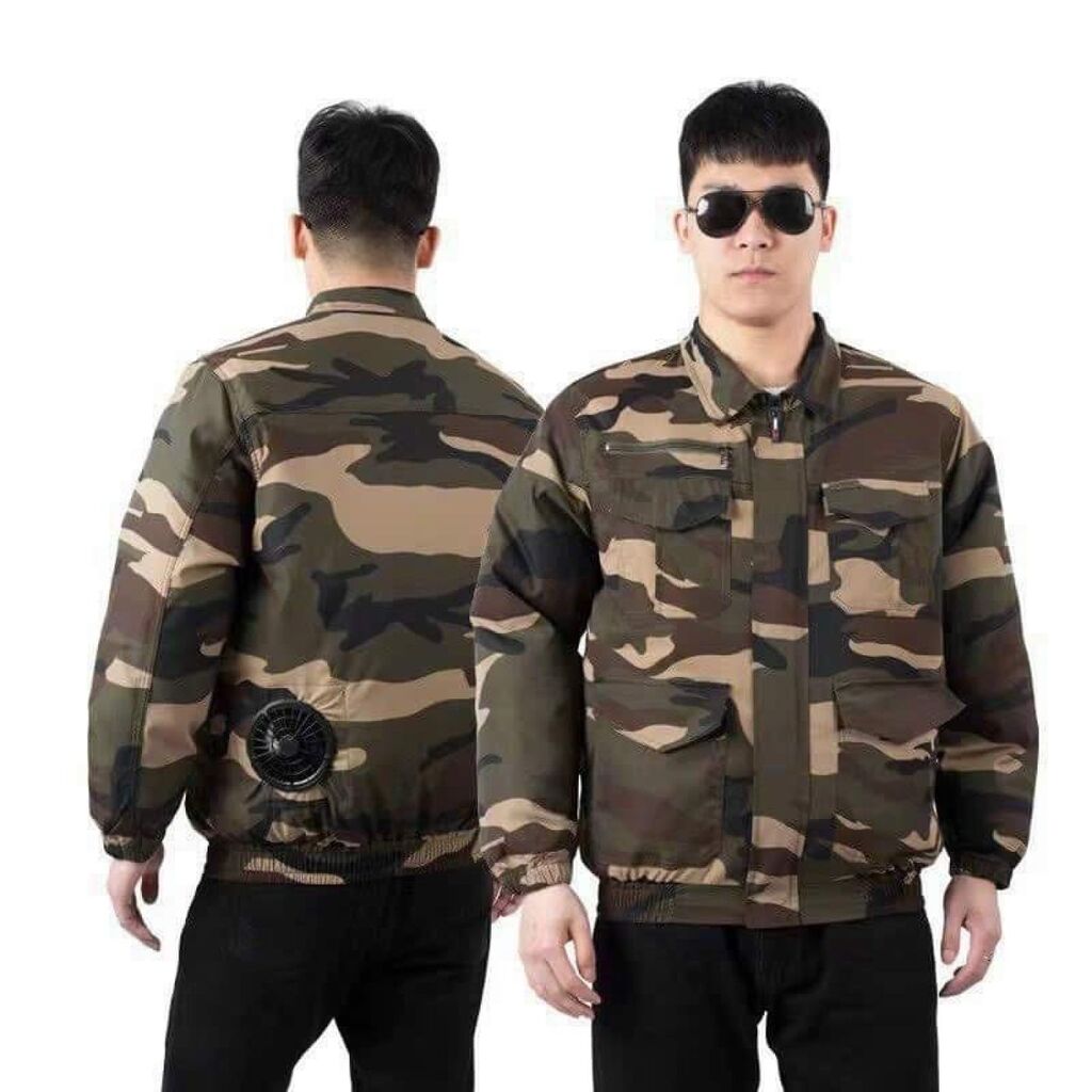 Áo điều hoà 2 lớp , gồm 1 lớp vải chống nắng - 1 lớp lưới ( không kèm Pin & quạt )