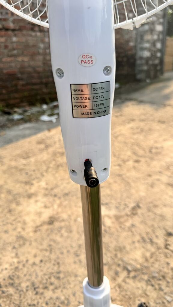 Quạt cây tích điện Solar Fan - quạt sạc , động cơ không chổi than (ko kèm panel năng lượng mặt trời  - Ảnh 5