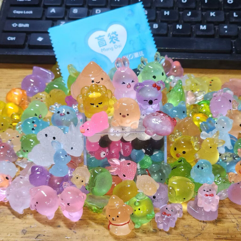 TÚI MÙ CHARM PHÁT SÁNG CON VẬT SET 100c