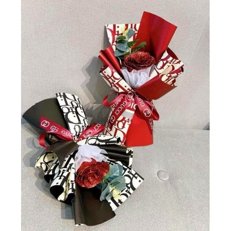 SET HOA HỒNG NHŨ TẶNG KÈM TÚI + Thiệp - Ảnh 2