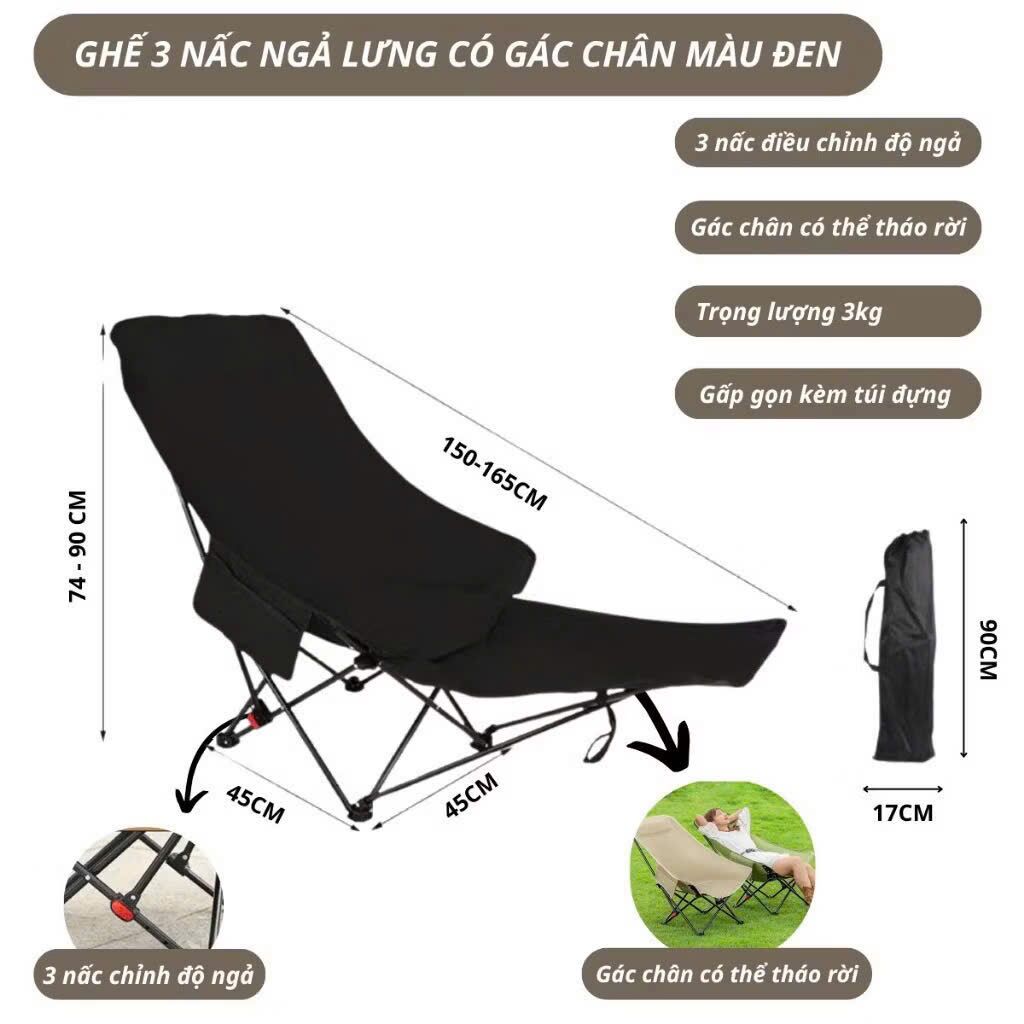 Ghế camping gấp dọn đa năng - Ảnh 5
