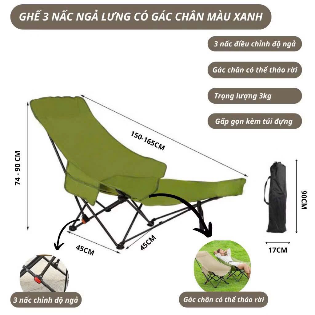 Ghế camping gấp dọn đa năng - Ảnh 4