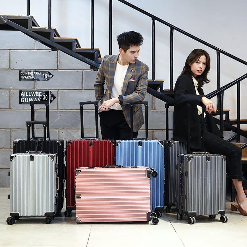 SET CẶP VALI KHUNG NHÔM KHOÁ SẬP SZ20&24 inch