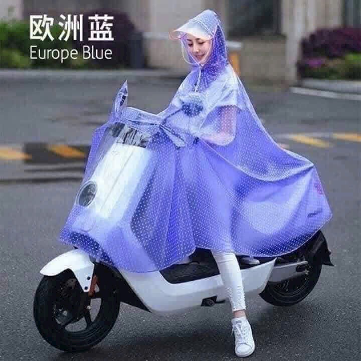 Áo mưa chấm bi xịn xò