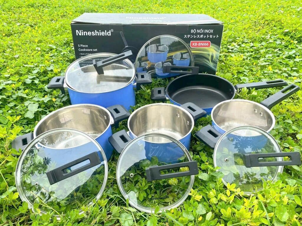 Bộ nồi 5 món NINESHIELD 9 đáy - Ảnh 2