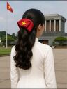DÂY BUỘC TÓC CỜ ĐỎ SAO VÀNG thêu - Ảnh 10