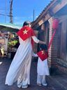 Khăn quàng đỏ đũi cờ đỏ sao vàng - Ảnh 9