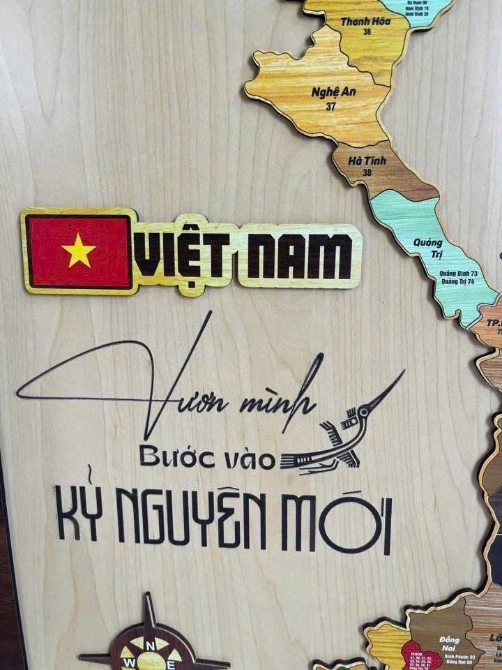 BẢN ĐỒ GỖ VIỆT NAM 34 tỉnh thành - Ảnh 3