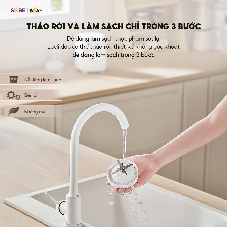 (GIÁ ĐỘC QUYỀN) Máy xay sinh tố 1.5l Bear SB-MX15L - Ảnh 5