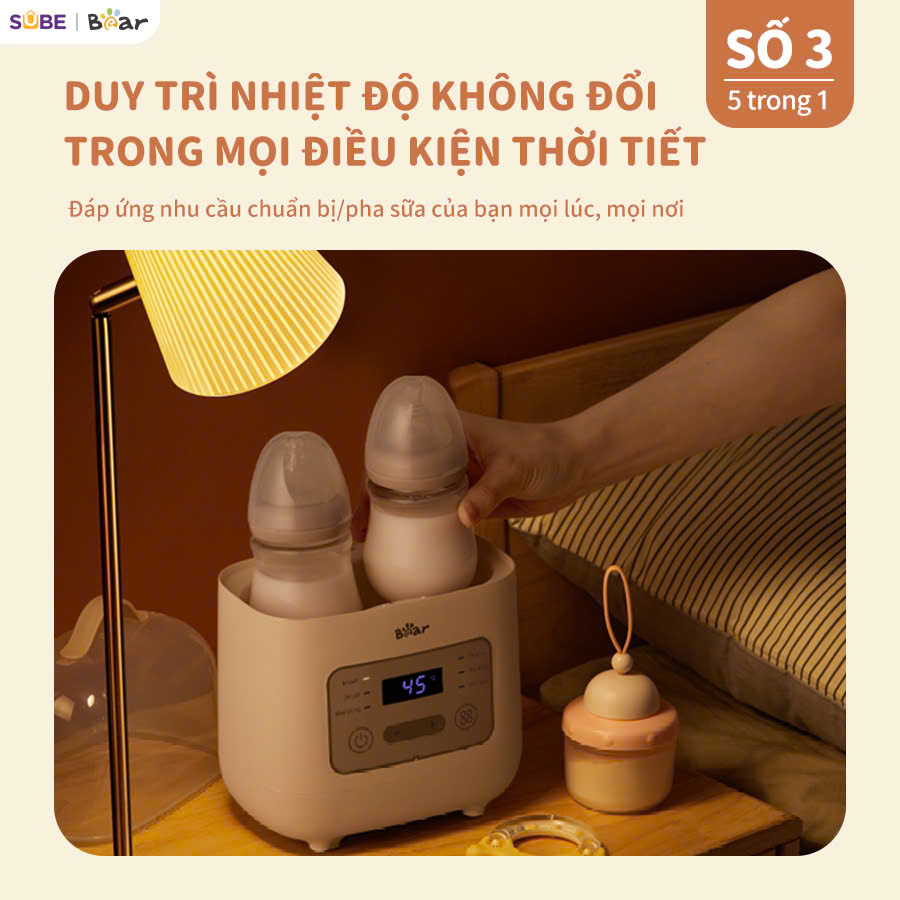 Máy hâm sữa tiệt trùng Bear BW-4H03M - Ảnh 5