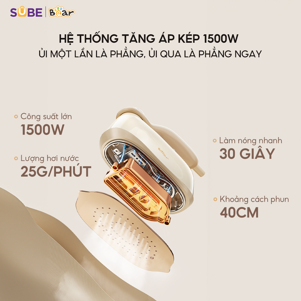 Bàn là hơi nước Bear IR-4H15H - Ảnh 6