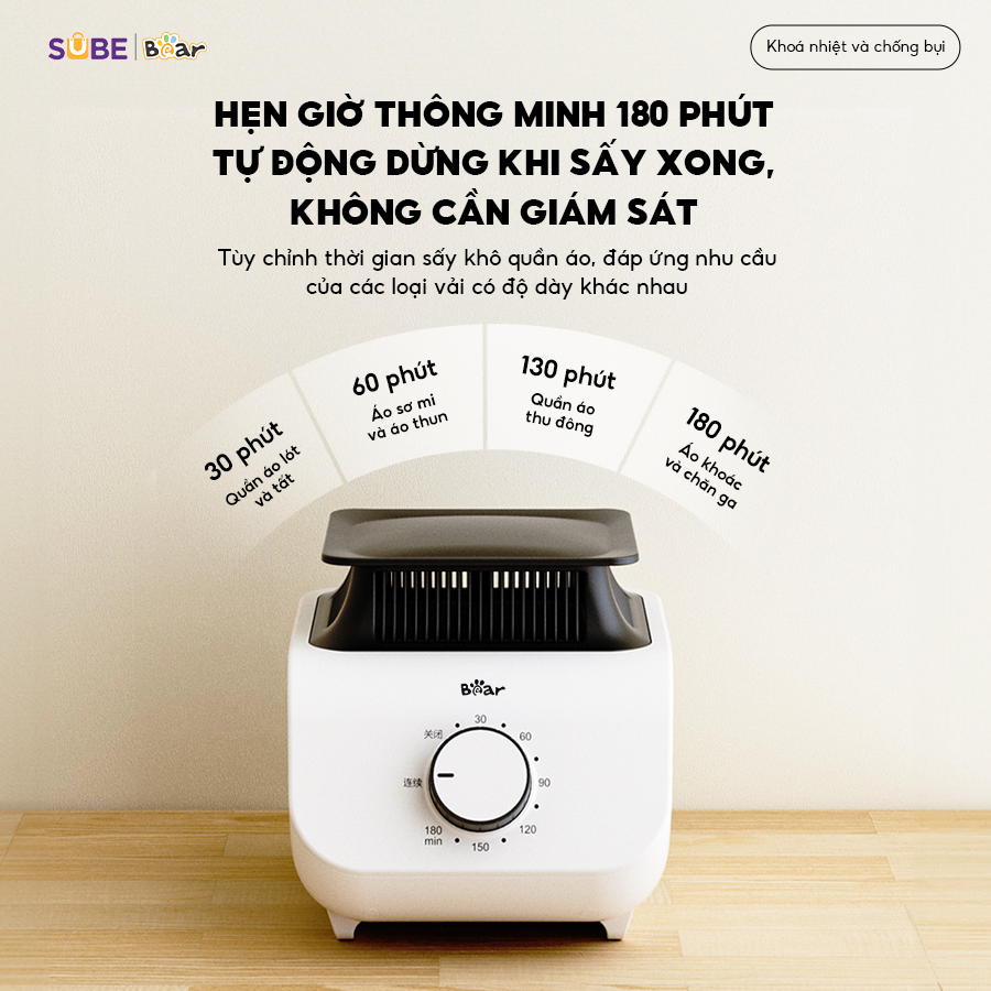 Tủ sấy quần áo Bear PCD-4H12G - Ảnh 4