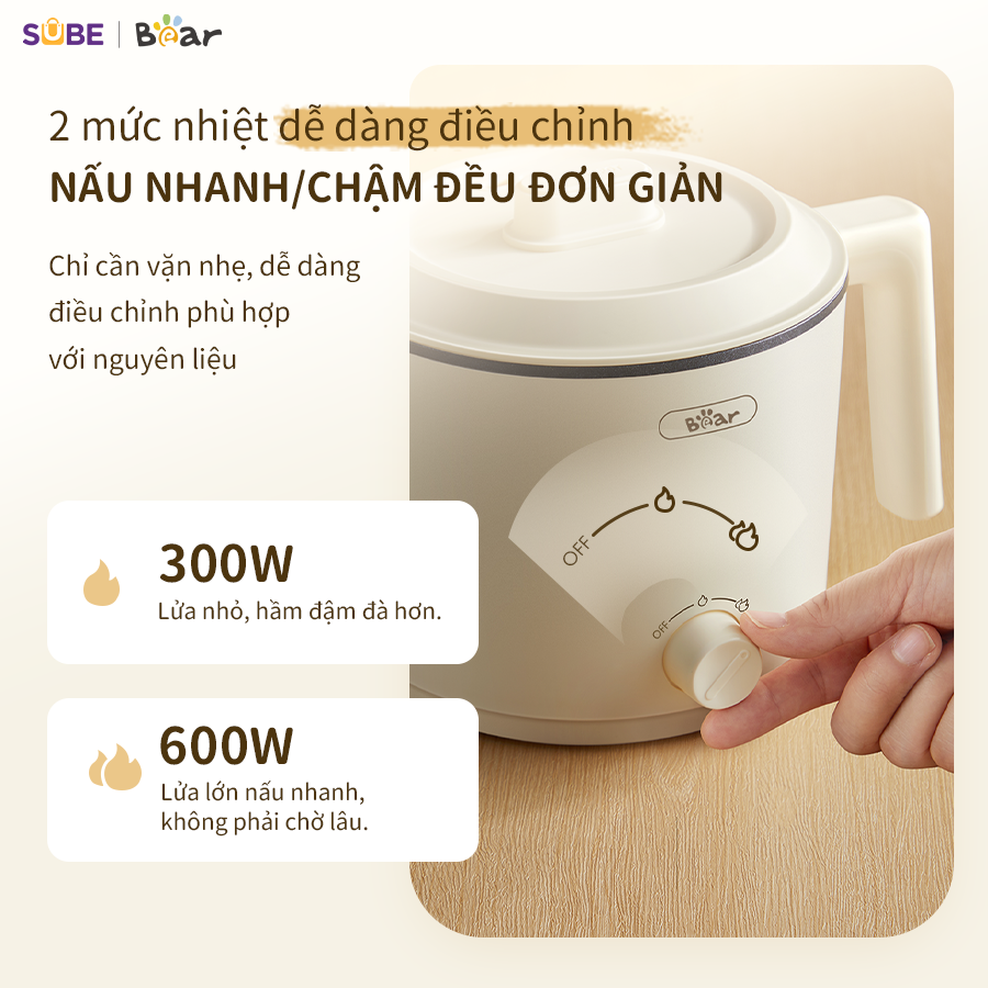 Nồi nấu điện đa năng Bear MC-4H16H - Ảnh 5