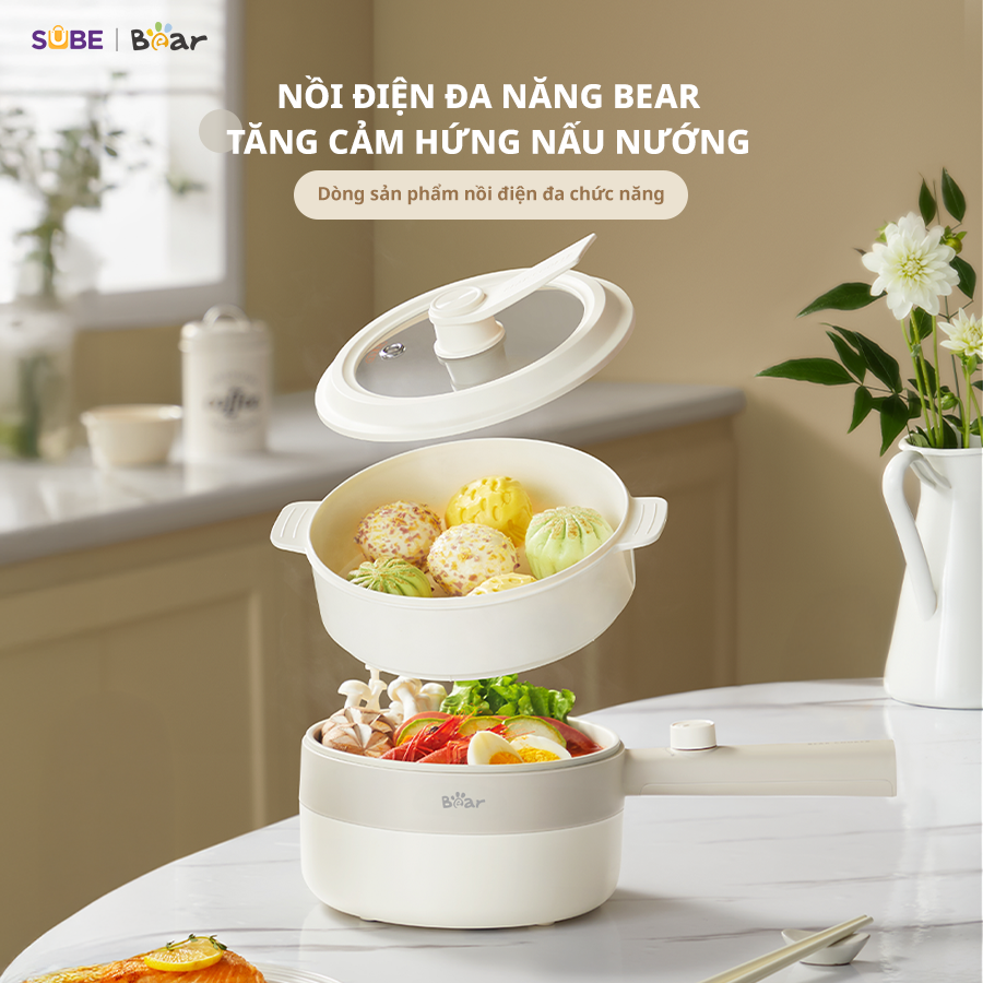 Nồi nấu điện đa năng Bear MC-4H16F