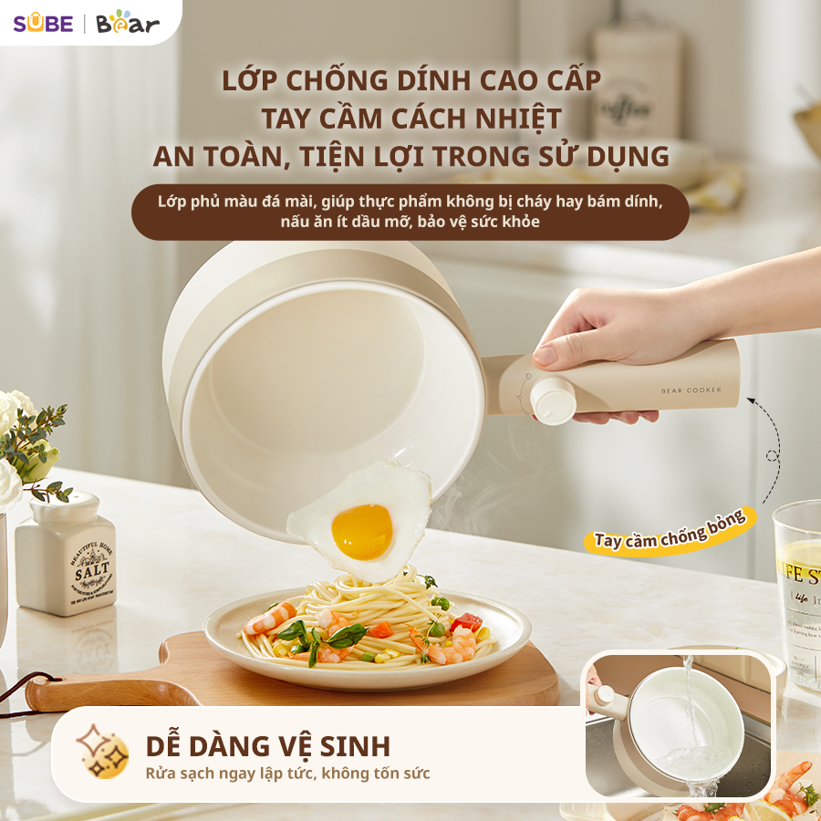 Nồi nấu điện đa năng Bear MC-4H16F - Ảnh 2