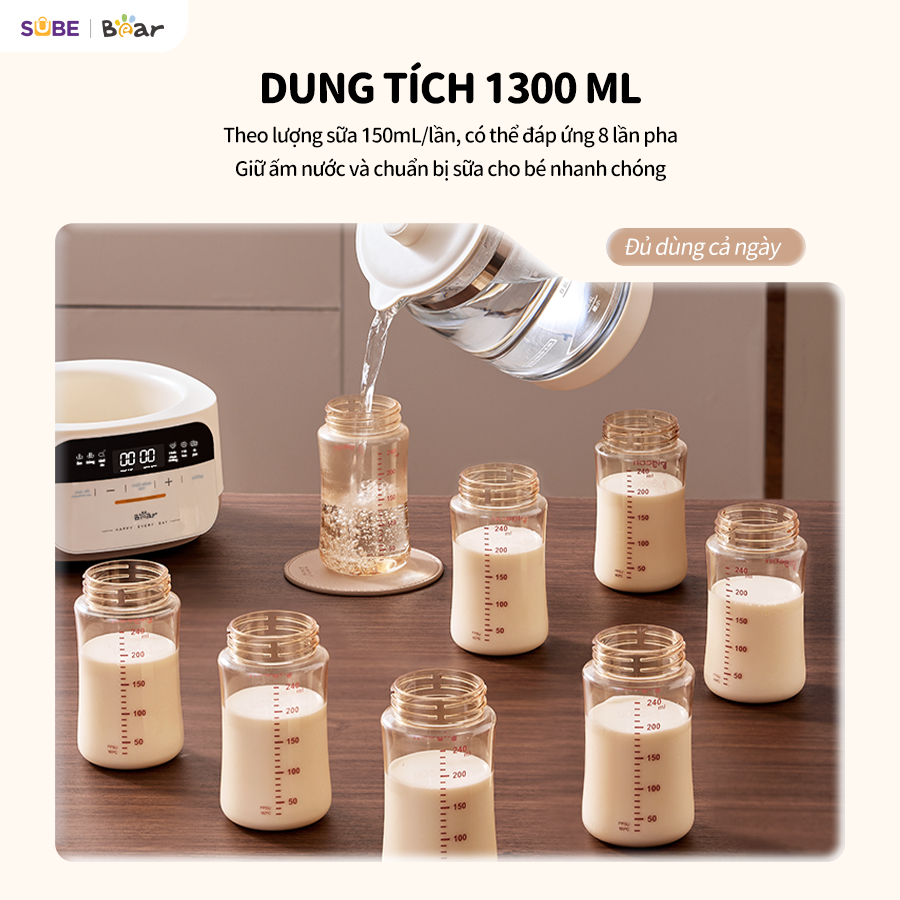 Máy hâm sữa tiệt trùng Bear WW-4H12W - Ảnh 5