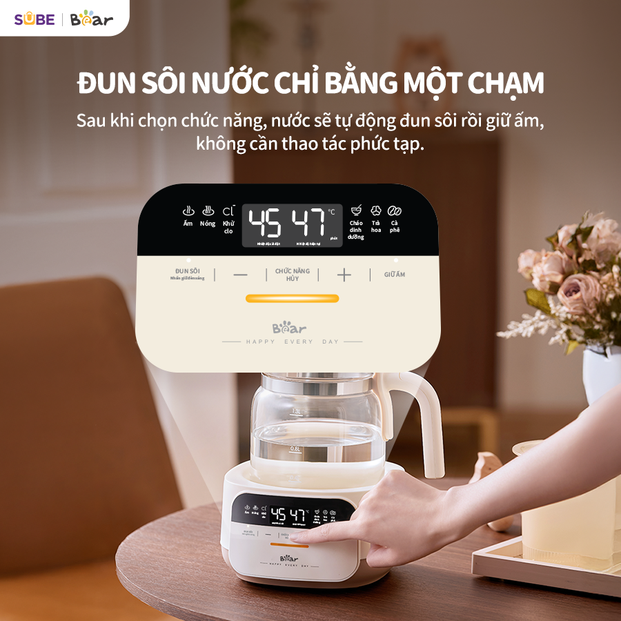 Máy hâm sữa tiệt trùng Bear WW-4H12W - Ảnh 2