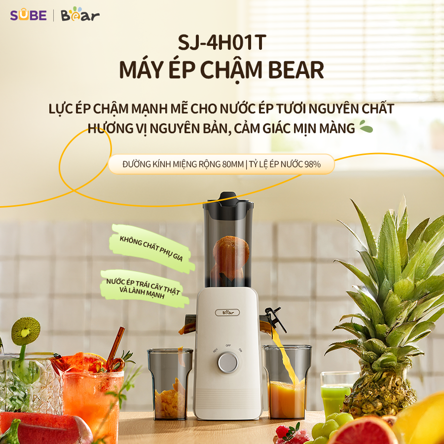 Máy ép trái cây Bear SJ-4H01T