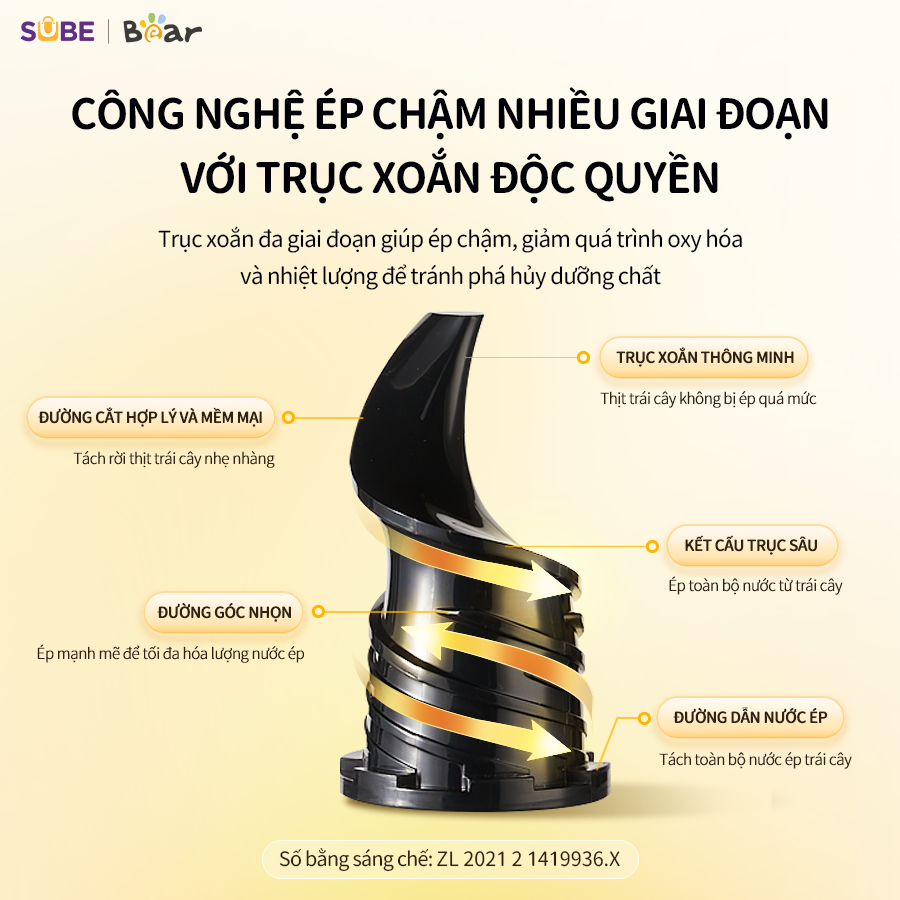 Máy ép trái cây Bear SJ-4H01T - Ảnh 2