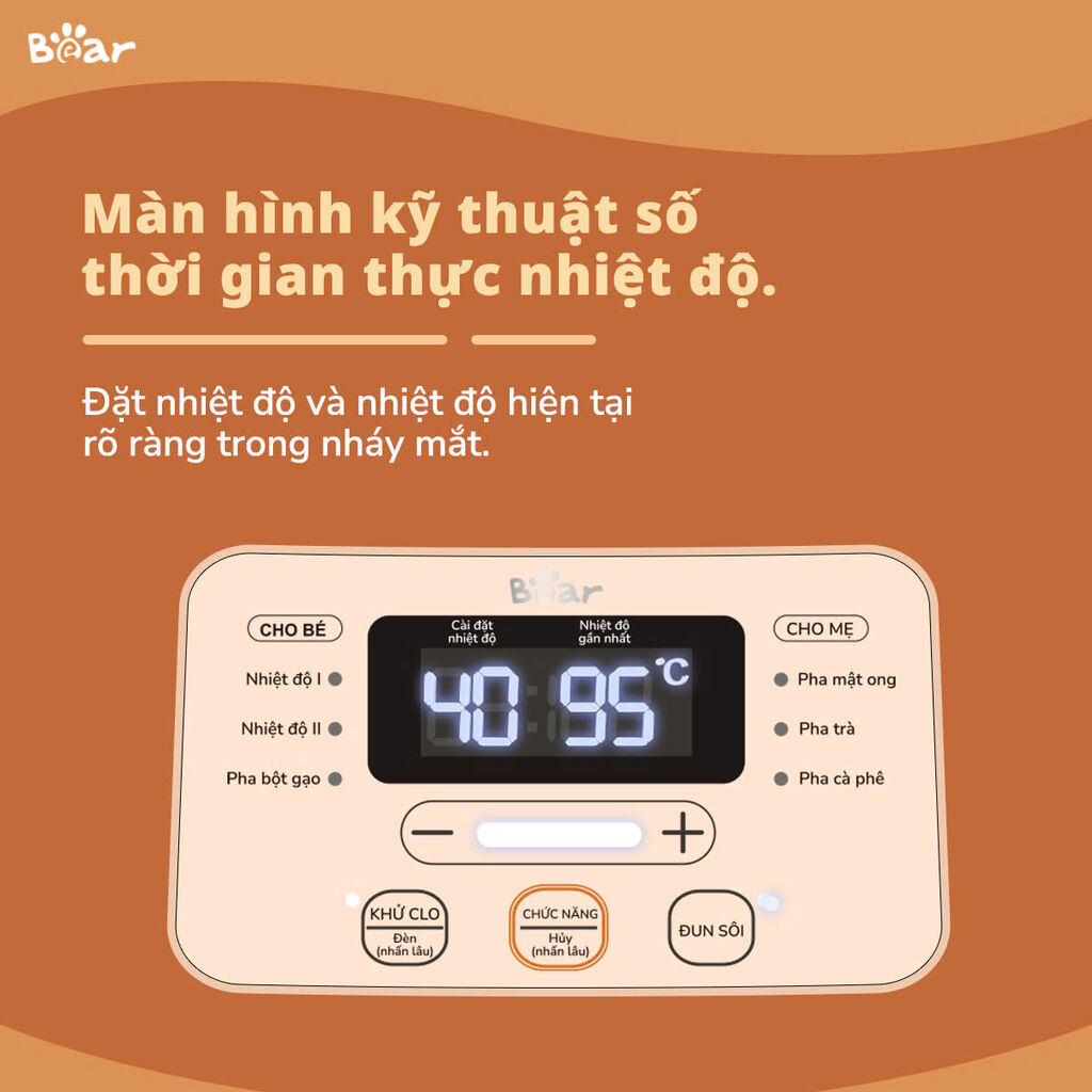 Máy hâm sữa tiệt trùng Bear WW-4H12L - Ảnh 3