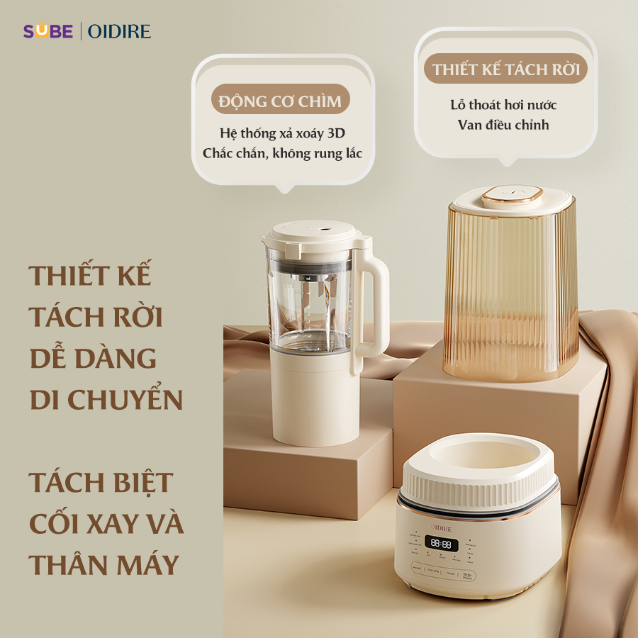 (GIÁ ĐỘC QUYỀN CNLG) Máy làm sữa hạt Oidire ODI04A - Ảnh 7