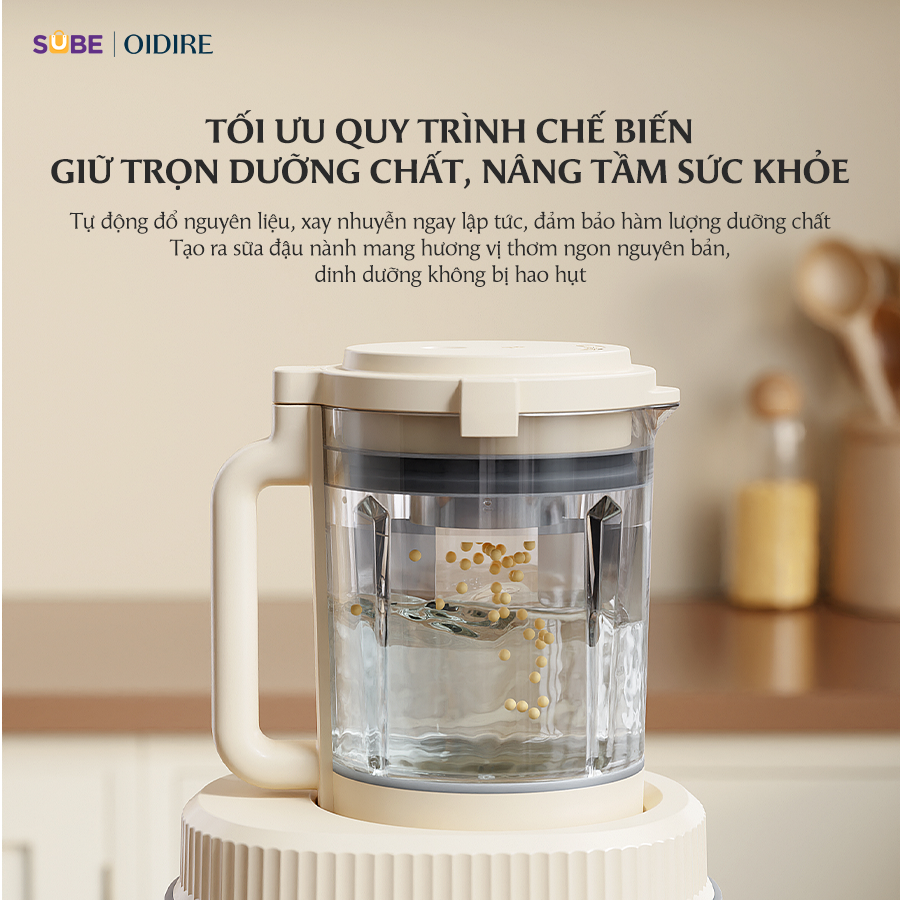 (GIÁ ĐỘC QUYỀN CNLG) Máy làm sữa hạt Oidire ODI04A - Ảnh 3