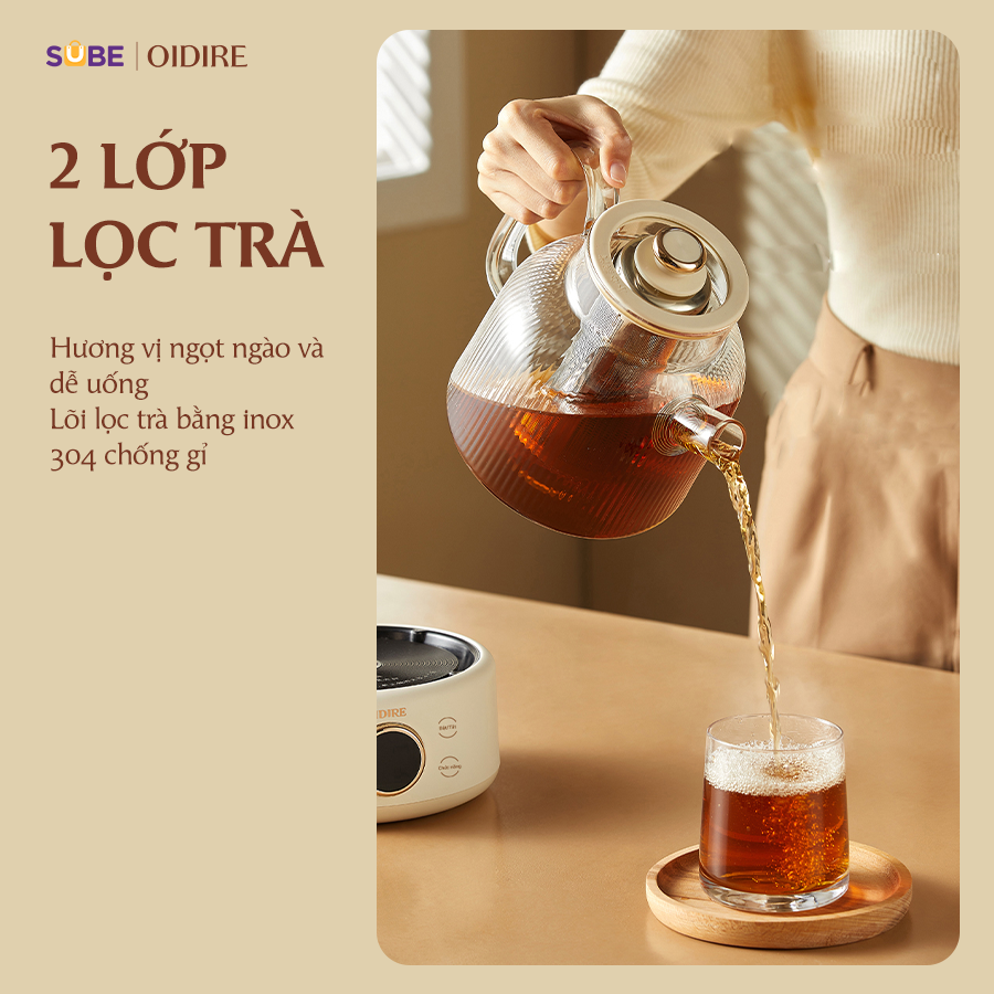 (GIÁ ĐỘC QUYỀN CNLG) Máy pha trà Oidire ODI05A - Ảnh 4