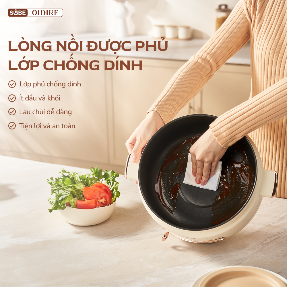 (GIÁ ĐỘC QUYỀN CNLG) Nồi lẩu Oidire 4L ODI07A - Ảnh 5