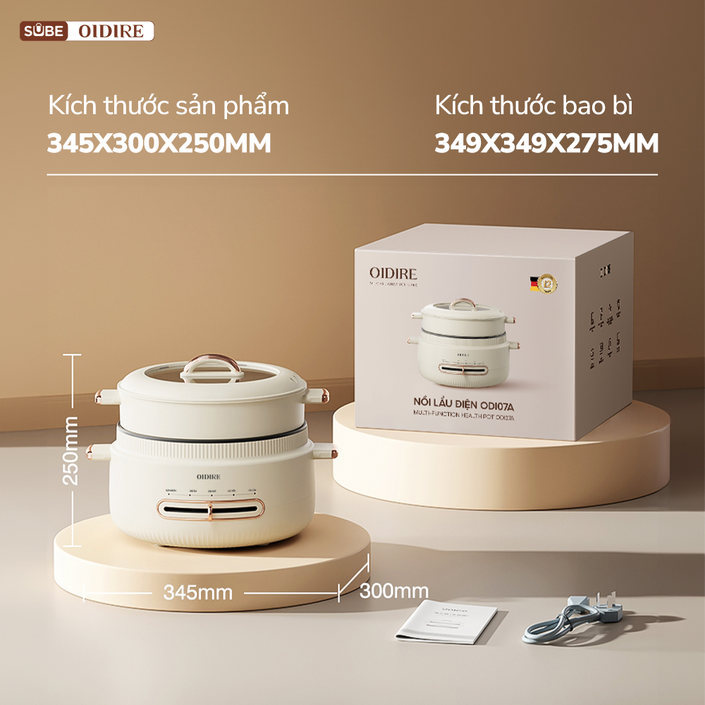 (GIÁ ĐỘC QUYỀN CNLG) Nồi lẩu Oidire 4L ODI07A - Ảnh 3