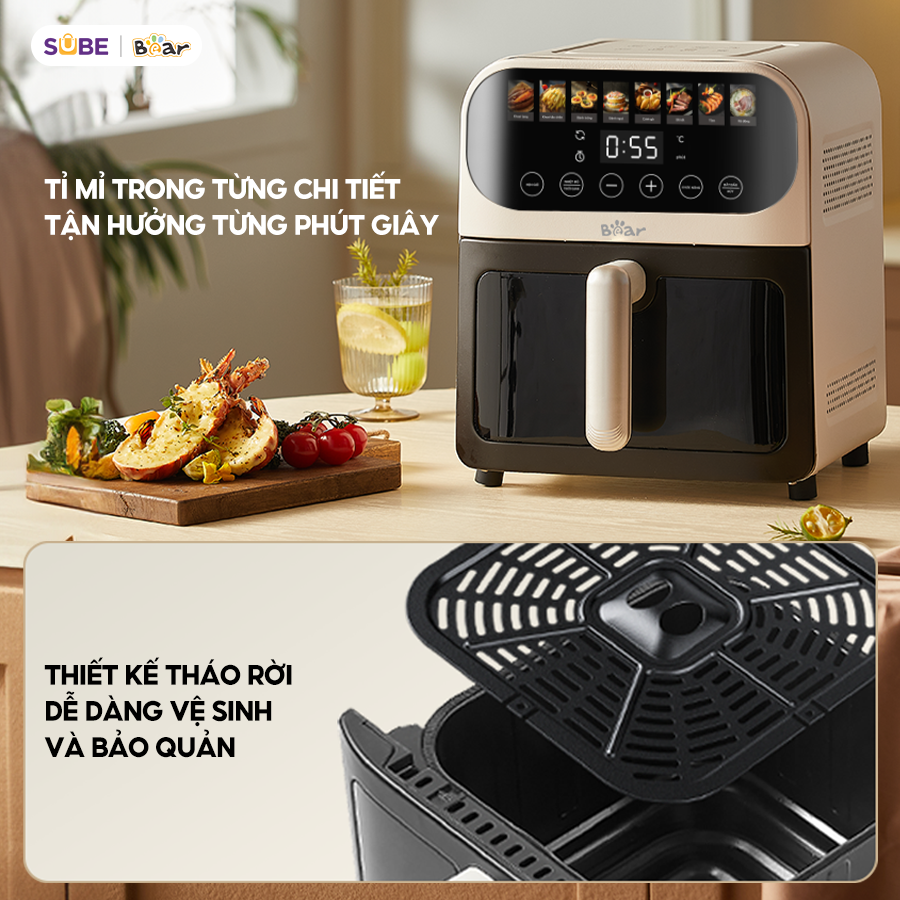 Nồi chiên không dầu Bear AF-4H15J - Ảnh 5