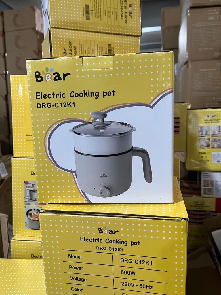 [HÀNG XẢ LỖI BĐK] Nồi điện đa năng Bear 1.2L nguyên hộp, phụ kiện, bảo hành 18 tháng