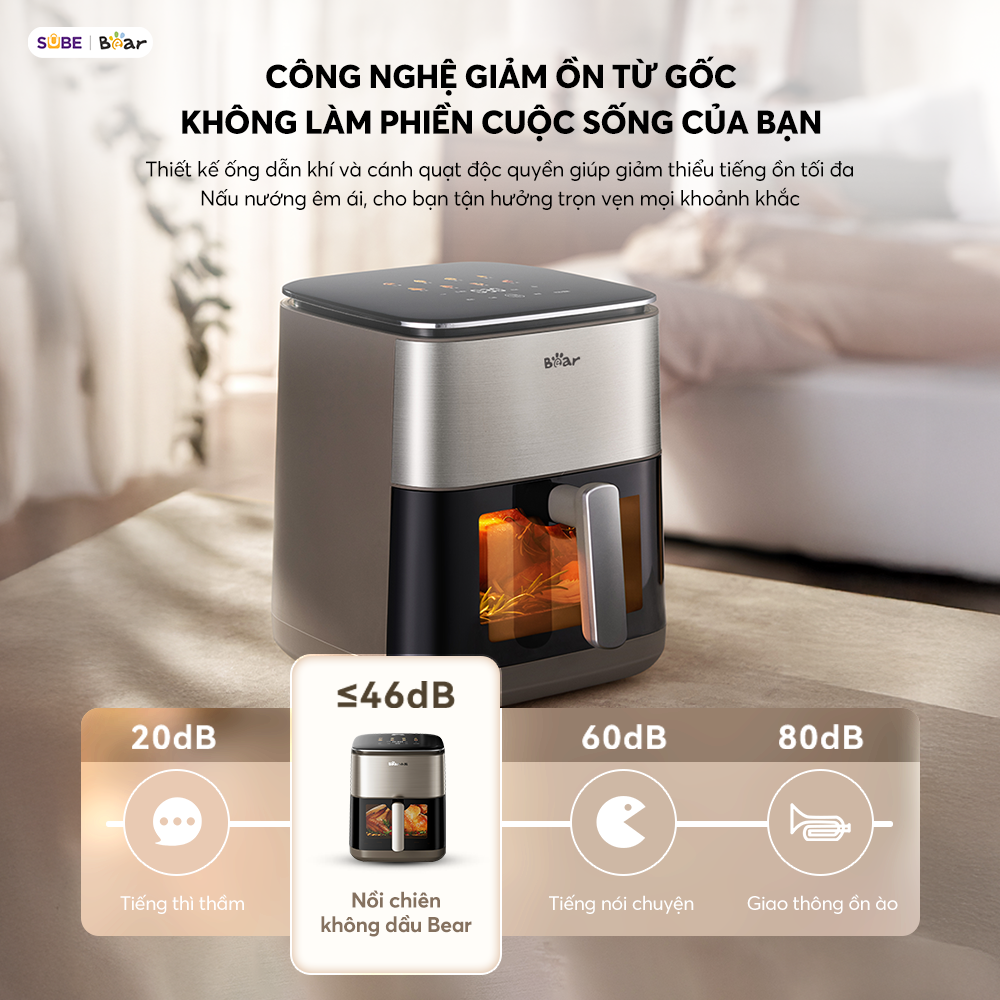 Nồi chiên không dầu Bear 6.2L AF-5H20J75 - Ảnh 9