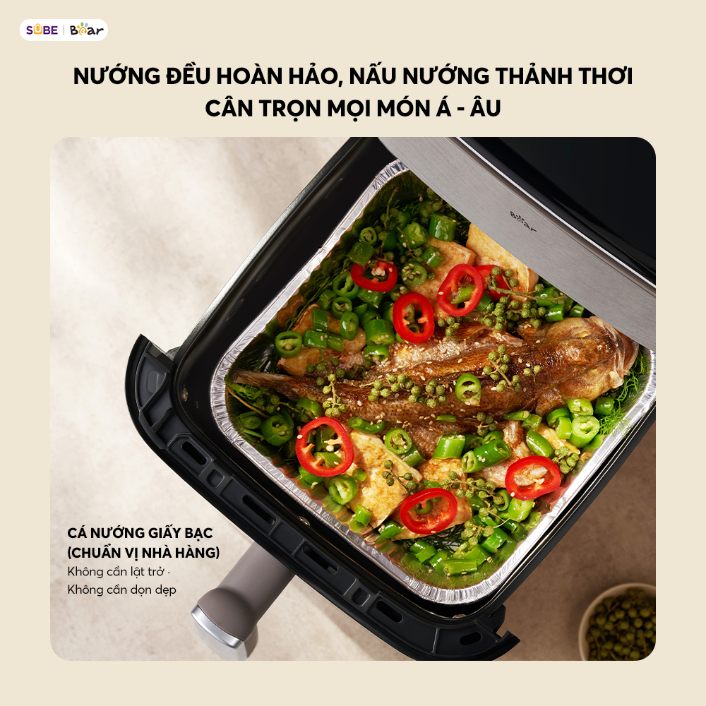 Nồi chiên không dầu Bear 6.2L AF-5H20J75 - Ảnh 5