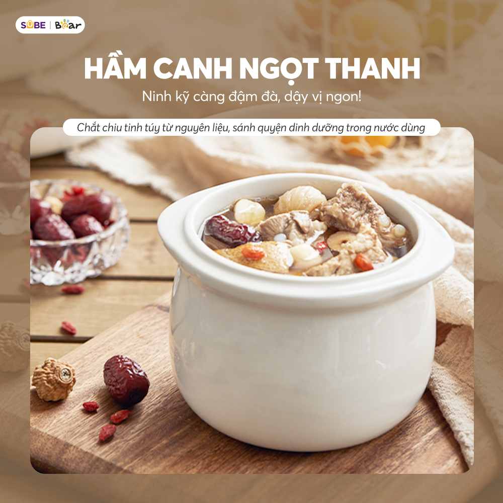 Nồi nấu chậm đa năng Bear DDZ-A08T8 - Ảnh 9