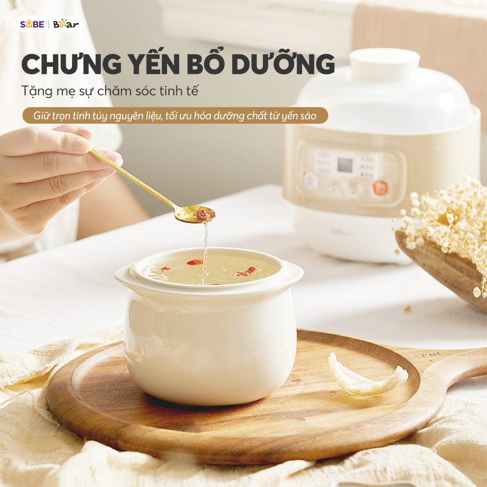 Nồi nấu chậm đa năng Bear DDZ-A08T8 - Ảnh 8