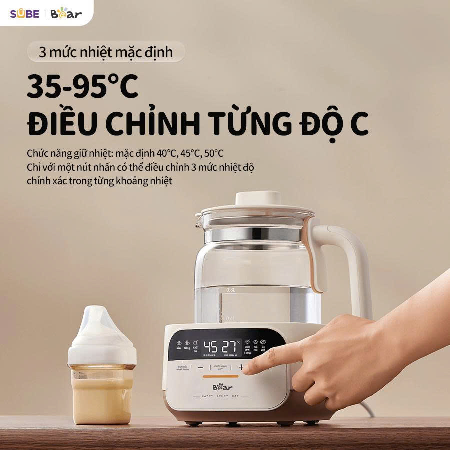 Máy hâm sữa tiệt trùng Bear WW-5H12N - Ảnh 4