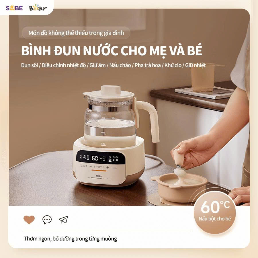 Máy hâm sữa tiệt trùng Bear WW-5H12N - Ảnh 9