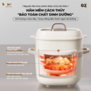 Nồi Nấu Chậm Bear 1,6L SB-NNC16 Đa Năng 6 Chế Độ Ninh Nấu Hầm Hấp Tiết Kiệm Thời Gian Giữ Trọn Chất - Ảnh 10